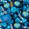130 Pcs Earth Day Candy Party Favors Hershey's Miniatures & Blue Kisses (1.65 lbs, Approx. 130 Pcs)